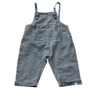 Me & Henry Striped Adjustable Overall Jumpsuit 100% Cotton Unisex‎ 2/3 Y